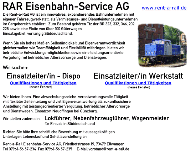 Stellenanzeige
