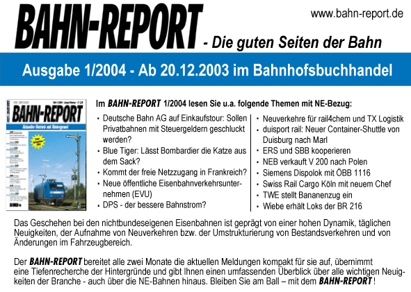 Bahn-Report 1/2004