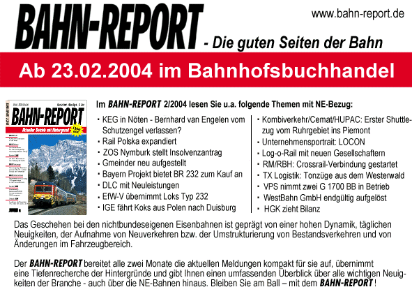 Bahn-Report 1/2004