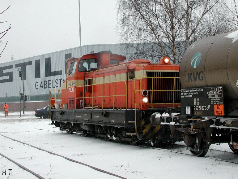 [AKN V 2.016 am 05.02.2001 an der Grusonstraße in Hamburg-Billbrook]