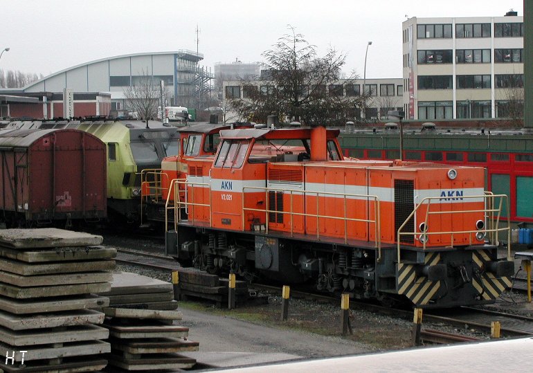 [AKN V 2.021 am 11.02.2001 im AKN-Depot Hamburg-Billwerder]