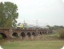 [rail4chem-Dispolok ES 64 U2-005 mit Überführungszug in Bad Dürrenberg]