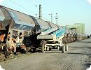 [OHE-Sp Schotterzug im Hamburger Hafen...]