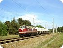 [... 207 sind mit den gegensätzlichen Fahrten eines Zugpaars zum Wagentausch zwischen Böhlen und Rüdersdorf unterwegs]