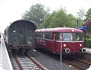 [In Nieuweschans wurden die Wagen auf dem derzeit nicht benötigten Ausweichgleis abgestellt]