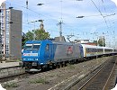 [TX Logistik 185 518 fhrt mit dem InterConnex in Kln Hbf ein]