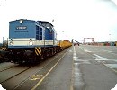 [PBSV/Hanserail-Containerzug im Hamburger Eurogate-Terminal]