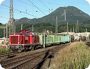 [SLB V83 bringt Wagen aus dem Ecco Cargo-Netz nach Salzburg-Liefering]