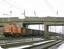 [Der erste SWT-Zug Könitz - Köthen bei der Durchfahrt in Großkorbetha]
