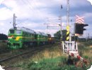 [WAB 38, 37 und CD 731 046 sind am 09.08.2000 in der Nähe von Tirnice (Tirschnitz) unterwegs]