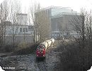 [VEB 212 299 bedient den Anschluss der Mälzerei Ireks in Kulmbach ...]