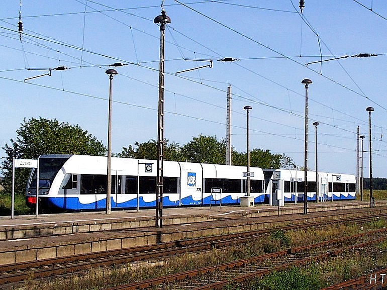 [GTW 2/6 der UBB am 27.08.2000 in Züssow]